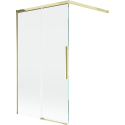 Mexen Rox вана параван с плъзгащи 2 крила 100 x 150 см, прозрачен, златен - 8C9-100-003-50-00