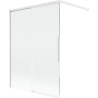 Mexen Rox двукрилен плъзгащ параван за баня 120 x 150 см, прозрачен, бял - 8C9-120-003-20-00