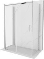 Mexen Omega-3S 3-стенна душ кабина, плъзгаща се 140 x 80 см, прозрачна, хром - 825-140-080-01-00-3S