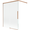 Mexen Rox параван за вана 2-крилен плъзгащ се 120 x 150 см, прозрачен, четкана мед - 8C9-120-003-65-00