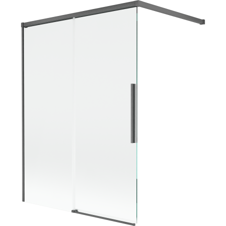 Mexen Rox двукрилен душ параван, плъзгащ се 120 x 150 cm, прозрачен, матов сив -