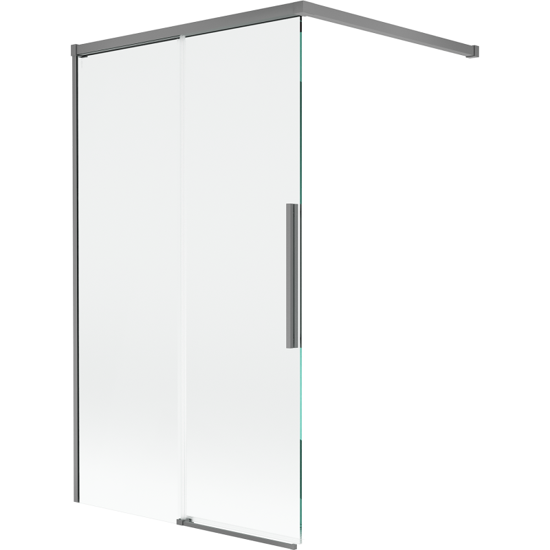 Mexen Rox двукрилен подвижен параван за вана 100 x 150 см, прозрачен, Gun Metal - 8C9-100-003-95-00