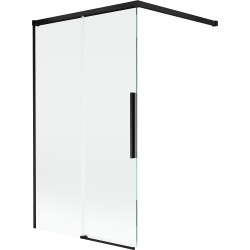 Mexen Rox параван за вана 2-крилен плъзгащ се 100 x 150 см, прозрачен, черен - 8C9-100-003-70-00