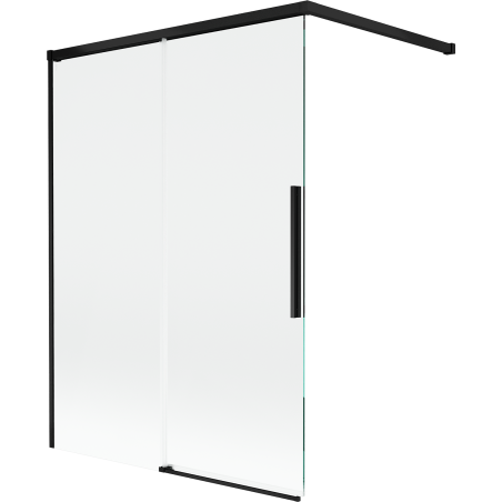 Mexen Rox параван за вана 2-крилен плъзгащ се 120 x 150 см, прозрачен, черен - 8C9-120-003-70-00