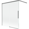 Mexen Rox двукрилен плъзгащ се параван за вана 140 x 150 см, прозрачен, gun metal - 8C9-140-003-95-00