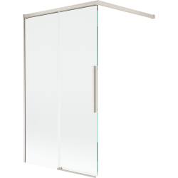 Mexen Rox двукрилен разтегателен екран за вана 100 x 150 см, прозрачен, четкан никел - 8C9-100-003-97-00