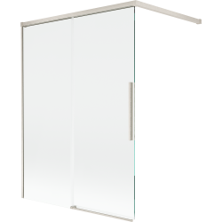 Mexen Rox подвижен душ параван с 2 крила 120 x 150 см, прозрачен, четкан никел - 8C9-120-003-97-00
