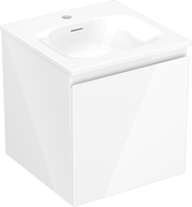 Mexen Orio шкаф за баня 45 см с мивка Vela, 1 чекмедже, бял гланц - 91A10-04547-1-BF00-W23M00