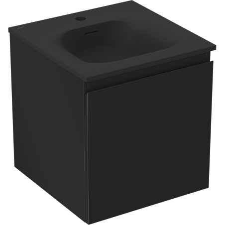 Mexen Orio шкаф за баня 45 см с мивка Vela, 1 чекмедже, черен мат - 91A10-04547-1-BF71-W23M71
