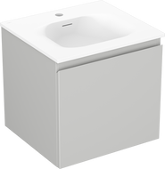 Mexen Orio шкафче за баня 50 см с мивка Vela, 1 чекмедже, сив мат/бял мат - 91A10-05047-1-BF62-W23M01
