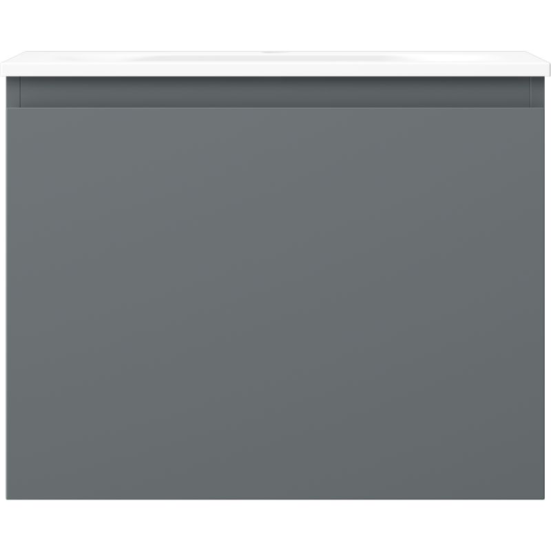 Mexen Orio шкаф за баня 60 см с мивка Vela, 1 чекмедже, мат графит/мат бяло