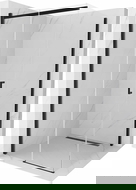 Mexen Omega ъглова плъзгаща се душ кабина 100 x 100 см, прозрачна, черна - 825-100-100-70-00