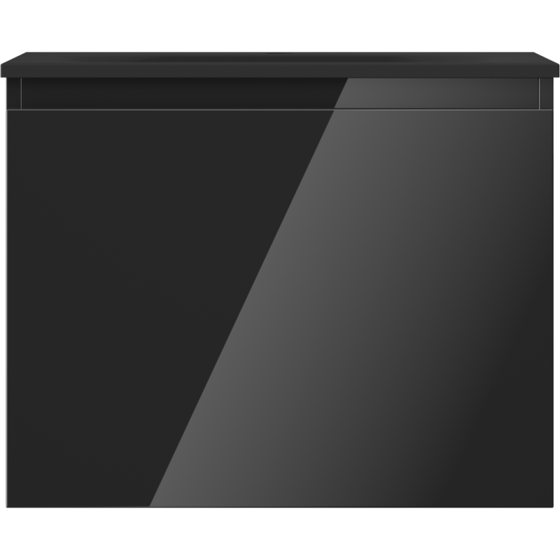 Mexen Orio шкаф за баня 60 см с умивалник Vela, 1 чекмедже, черен гланц/черен мат - 91A10-06047-1-BF70-W23M71