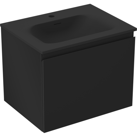 Mexen Orio шкаф за баня 60 см с мивка Vela, 1 чекмедже, черен мат - 91A10-06047-1-BF71-W23M71