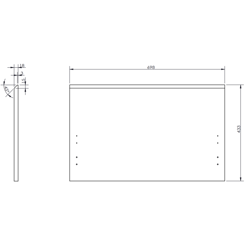 Mexen Orio шкаф за баня 70 cm с умивалник Vela, 1 чекмедже, бял мат - 91A10-07047-1-BF01-W23M01
