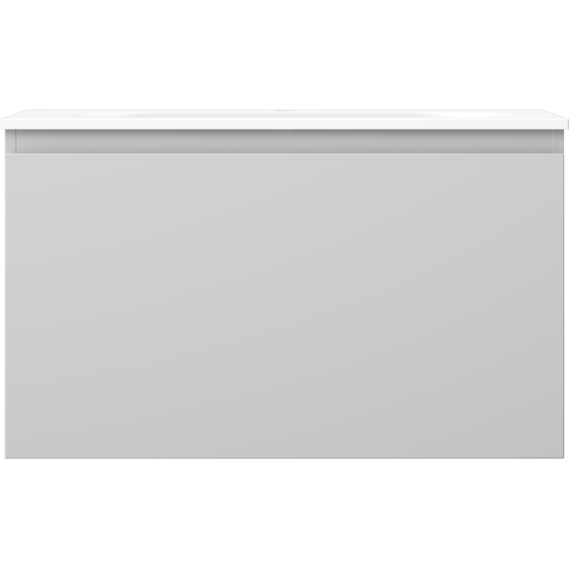 Mexen Orio шкаф за баня 80 см с умивалник Vela, 1 чекмедже, сив мат/бял мат - 91A10-08047-1-BF62-W23M01