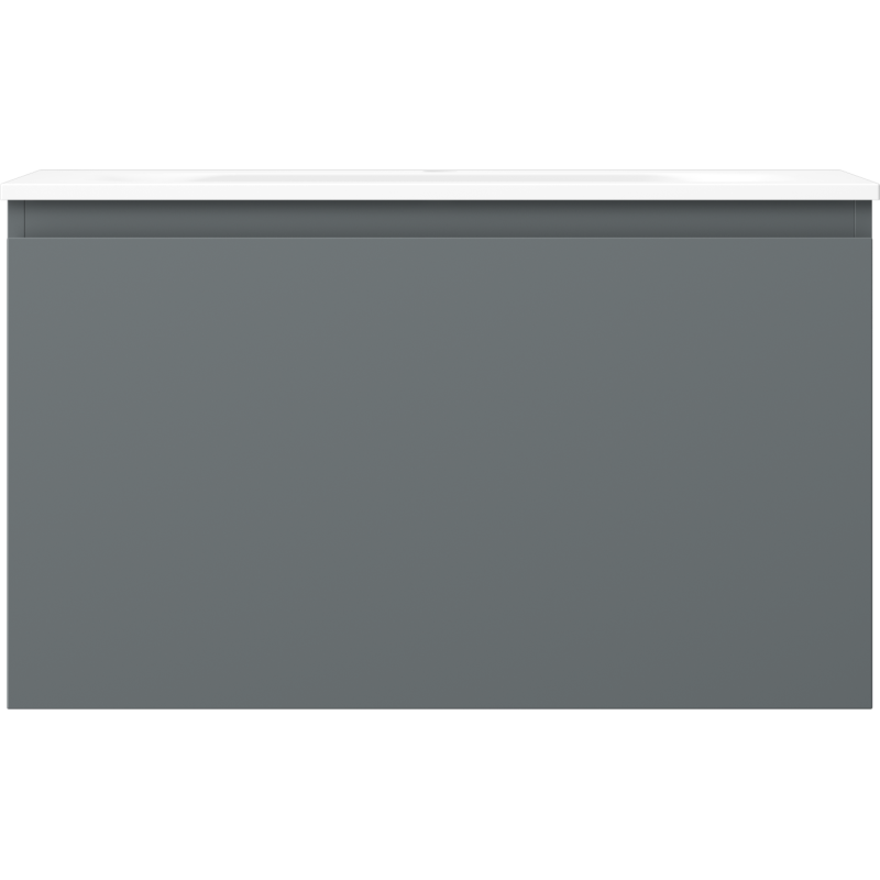 Mexen Orio баня шкаф 80 см с мивка Vela, 1 чекмедже, графит мат/бял мат - 91A10-08047-1-BF66-W23M01