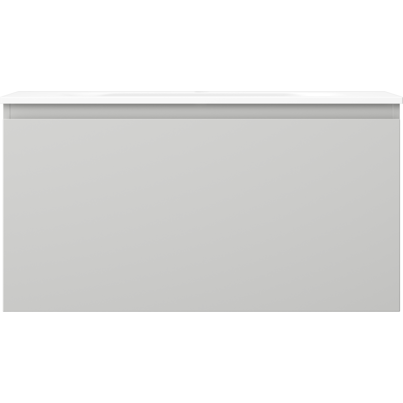 Mexen Orio шкаф за баня 90 см с мивка Vela, 1 чекмедже, сив мат/бял мат - 91A10-09047-1-BF62-W23M01