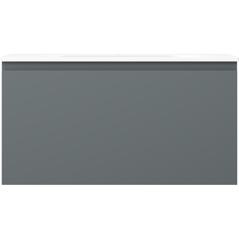 Mexen Orio шкаф за баня 90 см с мивка Vela, 1 чекмедже, графит мат/бял мат - 91A10-09047-1-BF66-W23M01