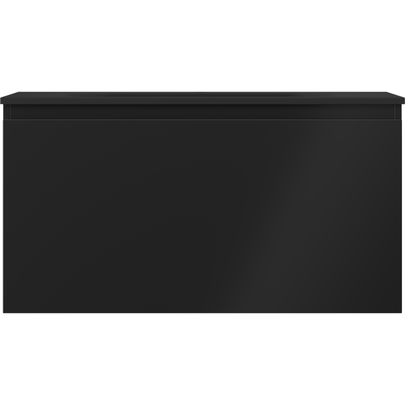 Mexen Orio шкаф за баня 90 см с мивка Vela, 1 чекмедже, черен мат - 91A10-09047-1-BF71-W23M71