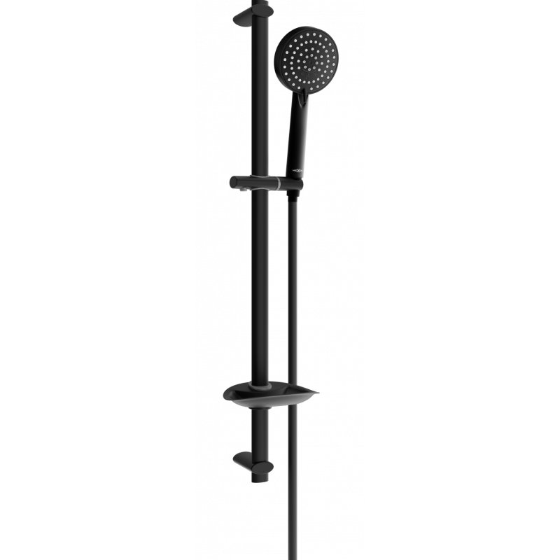 Mexen DB75 комплект душовий з ковзним штангою, чорний - 785754584-70