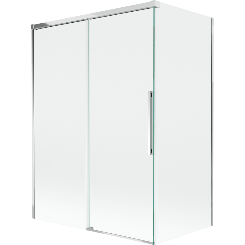 Mexen Rox двукрила вана с плъзгащи врати 120 + 70 x 150 см, прозрачен, хром - 8C9-120-070-01-00