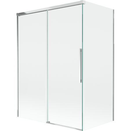 Mexen Rox двукрила вана с плъзгащи врати 120 + 70 x 150 см, прозрачен, хром - 8C9-120-070-01-00