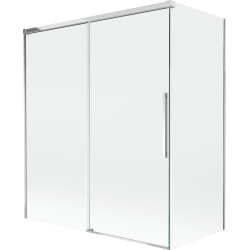 Mexen Rox двукрила плъзгаща се преграда за вана 140 + 70 x 150 см, прозрачна, хром - 8C9-140-070-01-00