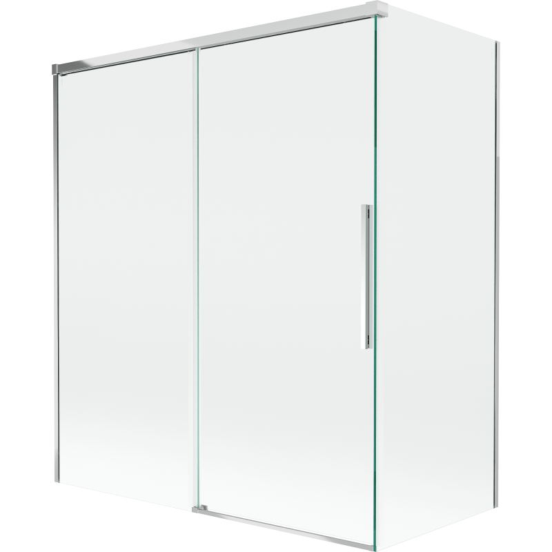 Mexen Rox двукрила плъзгаща се преграда за вана 140 + 70 x 150 см, прозрачна, хром - 8C9-140-070-01-00