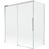 Mexen Rox двукрила плъзгаща се преграда за вана 140 + 70 x 150 см, прозрачна, хром - 8C9-140-070-01-00