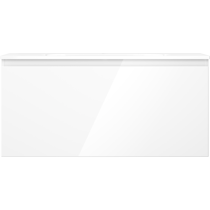 Mexen Orio шкаф за баня 100 см с мивка Vela, 1 чекмедже, бял гланц - 91A10-10047-1-BF00-W23M00