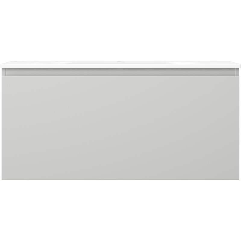 Mexen Orio шкаф за баня 100 см с мивка Vela, 1 чекмедже, сив мат/бял мат