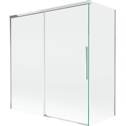 Mexen Rox параван за вана, двукрили плъзгащи се врати, 150 + 70 x 150 см, прозрачни, хром - 8C9-150-070-01-00