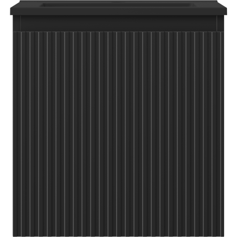 Mexen Rivel баня шкаф 45 см с мивка Otis, 1 чекмедже, релефен, черен мат - 91A20-04547-1-BF71-W18M71