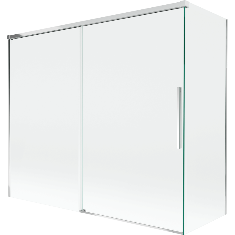 Mexen Rox параван за вана 2-крила плъзгащ се 180 + 90 x 150 см, прозрачен, хром - 8C9-180-090-01-00