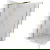 Mexen Omega душ кабина разпъната 100 x 100 см, прозрачен, златен - 825-100-100-50-00