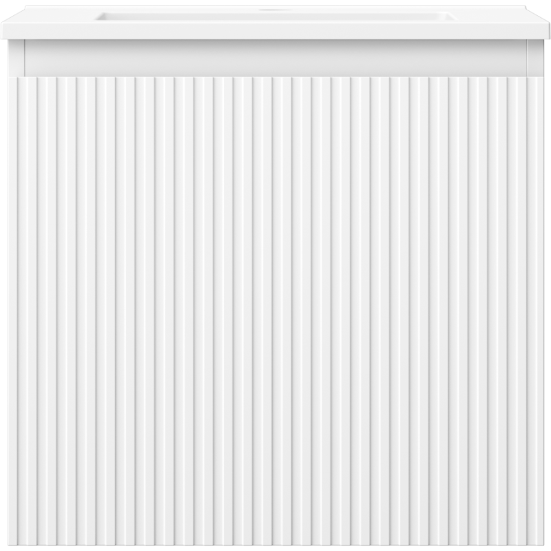 Mexen Rivel шкаф за баня 50 см с мивка Otis, 1 чекмедже, наслоена, бял мат - 91A20-05047-1-BF01-W18M01