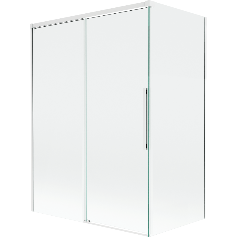 Mexen Rox параван за вана 2-крила плъзгащ се 120 + 70 x 150 см, прозрачен, бял - 8C9-120-070-20-00