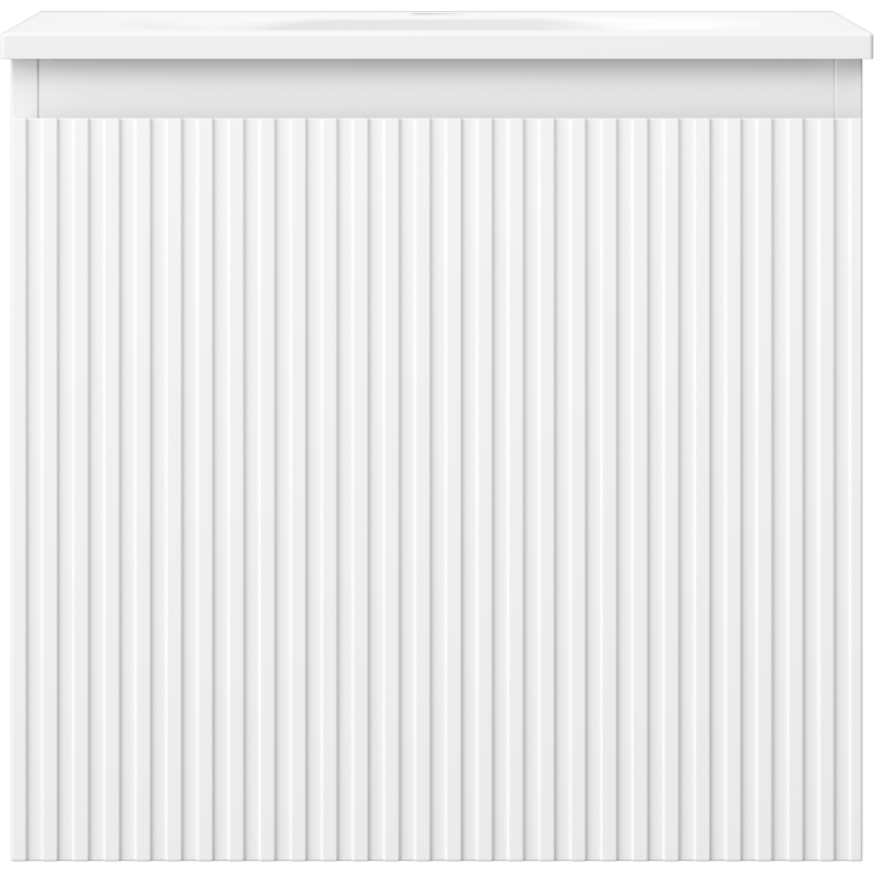 Mexen Rivel шкаф за баня 50 см с мивка Vela, 1 чекмедже, набраздена, бяла мат - 91A20-05047-1-BF01-W23M01