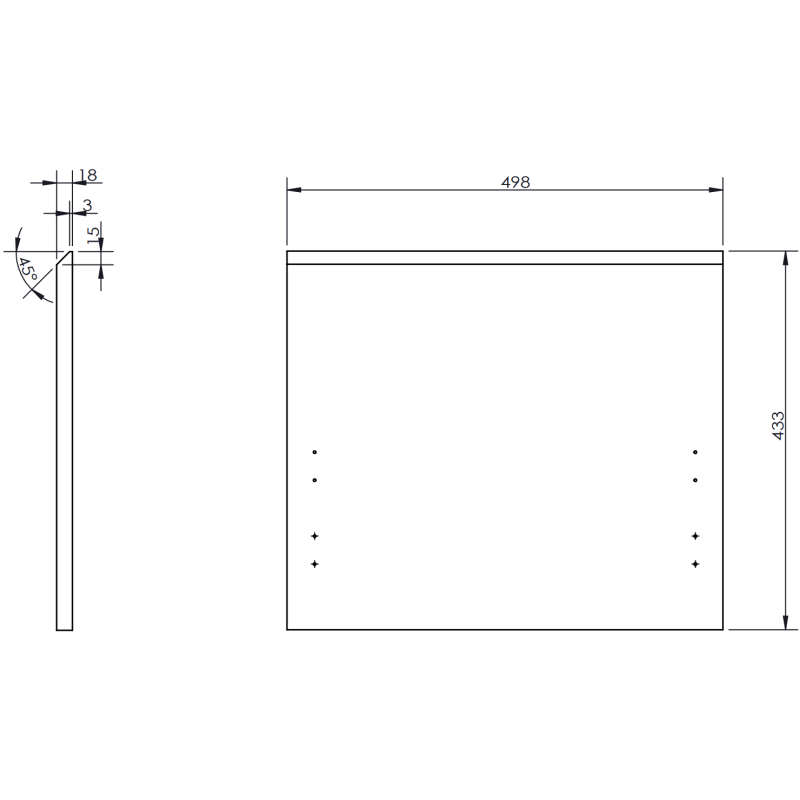 Mexen Rivel шкаф за баня 50 см с мивка Vela, 1 чекмедже, гофриран, черен мат - 91A20-05047-1-BF71-W23M71