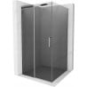 Mexen Omega плъзгаща се душ кабина 100 x 100 см, графит, хром - 825-100-100-01-40