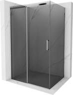 Mexen Omega плъзгаща се душ кабина 110 x 90 см, графит, хром - 825-110-090-01-40