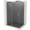 Mexen Omega плъзгаща се душ кабина 120 x 90 см, графит, хром - 825-120-090-01-40
