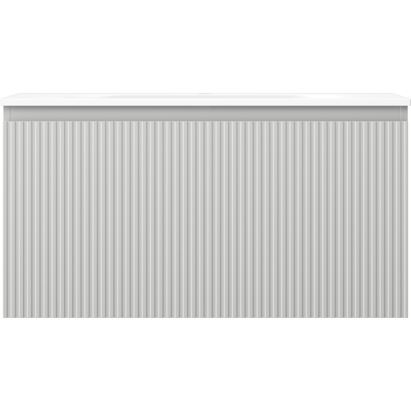 Mexen Rivel шкаф за баня 90 см с мивка Vela, 1 чекмедже, направени вълнообразно,