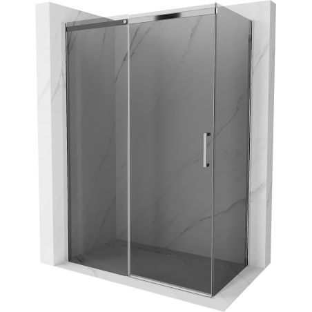 Mexen Omega душ кабина, плъзгаща се 150 x 80 см, графит, хром - 825-150-080-01-40