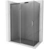 Mexen Omega плъзгаща се душ кабина 150 x 80 см, графит, хром - 825-150-080-01-40