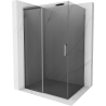 Mexen Omega плъзгаща се душ кабина 160 x 100 см, графит, хром - 825-160-100-01-40