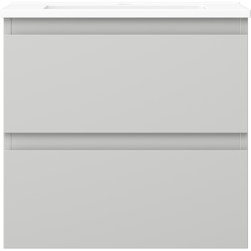 Mexen Orio шкаф за баня 50 см с мивка Otis, 2 чекмеджета, сив мат/бял мат - 91A10-05047-2-BFF62-W18M01