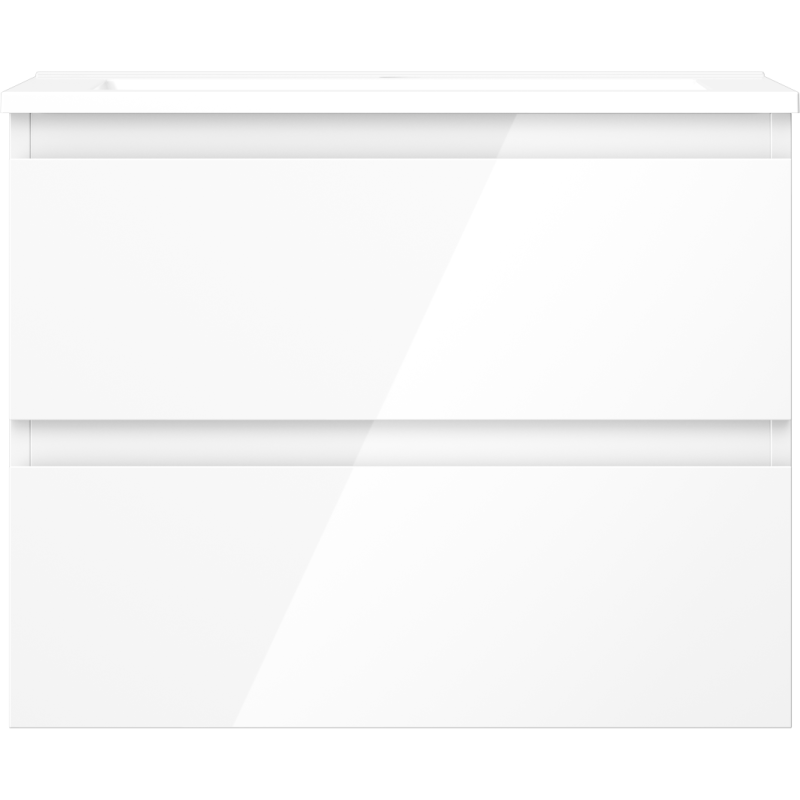 Mexen Orio баня шкаф 60 см с мивка Otis, 2 чекмеджета, бял гланц - 91A10-06047-2-BFF00-W18M00