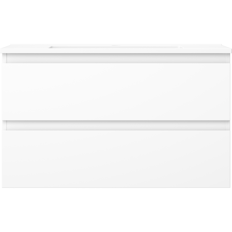 Mexen Orio шкаф за баня 80 см с мивка Otis, 2 чекмеджета, бял мат - 91A10-08047-2-BFF01-W18M01